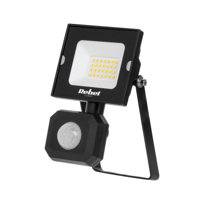 LED Reflektor 20W s detektorom pohybu 4000K Rebel