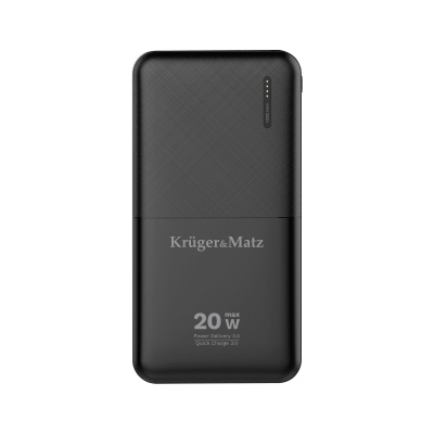 POWER BANK Kruger&Matz 10000mAh Li-pol s funkciou QC a PD