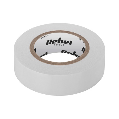 Páska izolačná REBEL (0,13mm x 19mm x 18,30m) biela