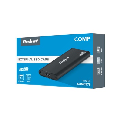 Box na disk SSD M2 USB typ C  3.0 Rebel hliníkový