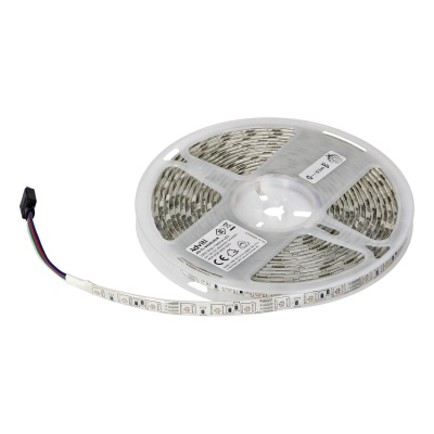 LED pás RGB, 5m, 12V, 5050, 14,4W/m IP63