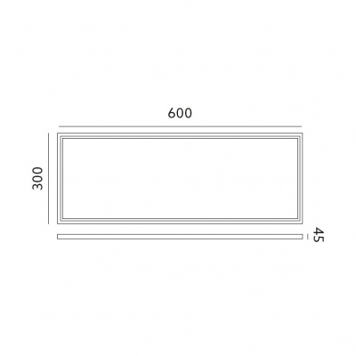 Rám  pre LED panel NELIO2 30x60 klik KOBI