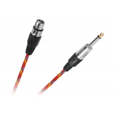 Kábel Jack 6,3mm - XLR zásuvka, 5m