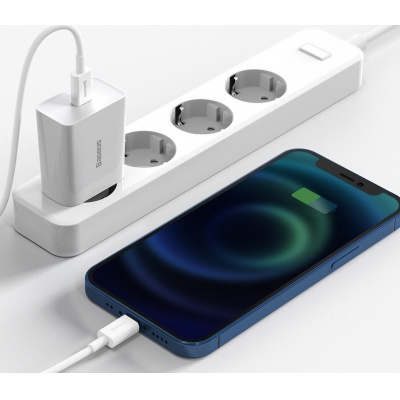 Sieťová nabíjačka USB-C 20W Speed Mini Quick Charger BASEUS