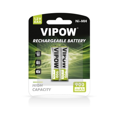 Akumulátor Ni-MH AAA 900mAh VIPOW (2ks)