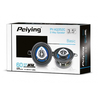 Auto reproduktory Peiying PY-AQ352C 3,5" koaxiálne 60W