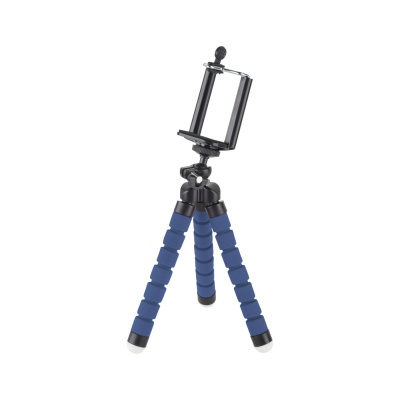 Držiak tripod/statív pre smartfón, kameru modrý Kruger&Matz