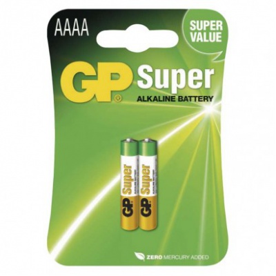 Batéria alkalická AAAA GP 25A 1,5V, LR61, LR8D425 (2ks)