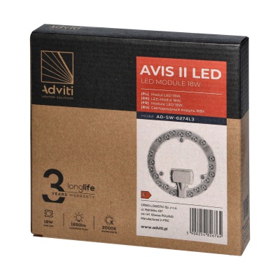 Svetelný LED modul AVIS II 18W, 3000K