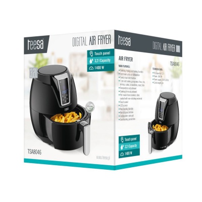 Teplovzdušná beztuková fritéza TEESA DIGITAL AIR FRYER 3,2L B