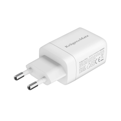 Sieťová nabíjačka GaN dual USB 45W Quick Charge / PD Kruger&Matz