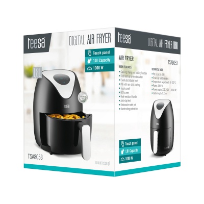 Teplovzdušná beztuková fritéza TEESA DIGITAL AIR FRYER 1,8L B