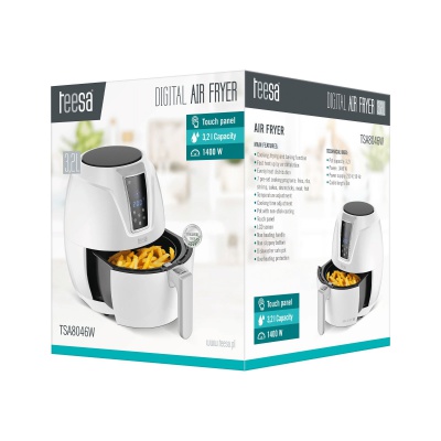 Teplovzdušná beztuková fritéza TEESA DIGITAL AIR FRYER 3,2L W