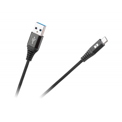 Kábel USB - micro USB 0,5m REBEL čierny