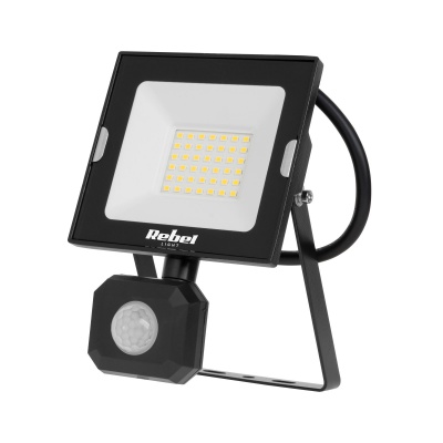 LED Reflektor 30W s detektorom pohybu 4000K Rebel