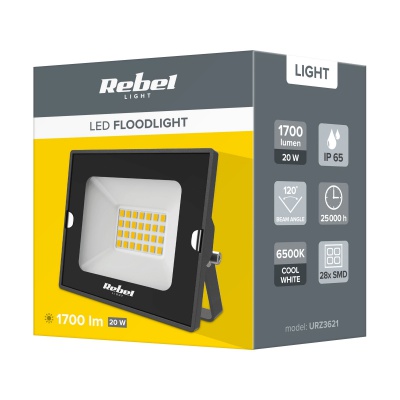 LED Reflektor 20W 6500K Rebel