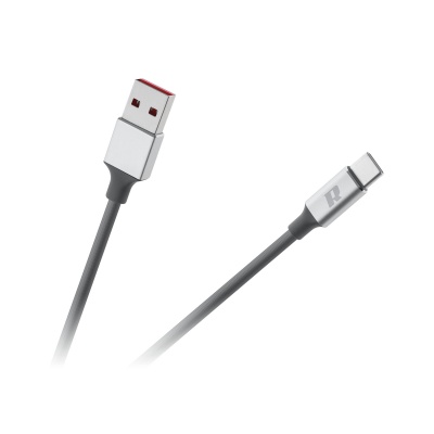 Kábel USB 3.0 - USB typ C 1m REBEL sivý