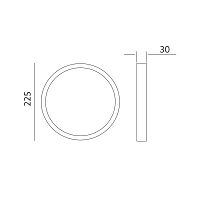 LED svietidlo SIGARO CIRCLE 18W 4000K PREMIUM