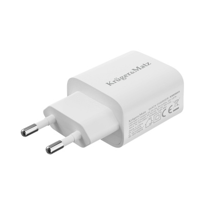 Sieťová nabíjačka GaN dual USB 20W Quick Charge / PD Kruger&Matz