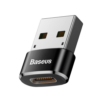 Redukcia Baseus USB A - USB C  5A čierna