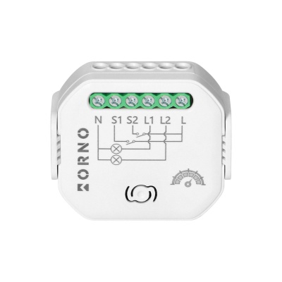 Smart 2-kanálové relé stmievateľné TUYA WiFi + BLE, 230V ORNO