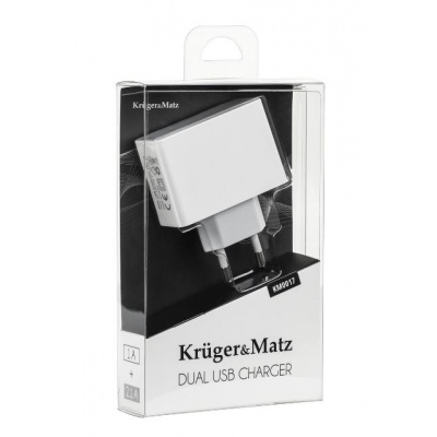 Sieťová nabíjačka USB dual 2,1A  Kruger&Matz