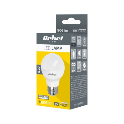 Žiarovka LED G45 8W E27 3000K 230V Rebel