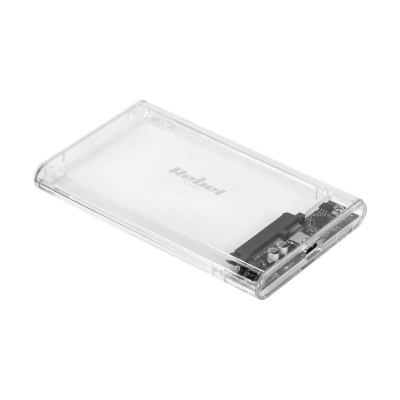 Externý box pre SATA 2,5" disk, USB C 3.1 Rebel Transparentný