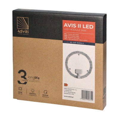 Svetelný LED modul AVIS II 24W, 3000K