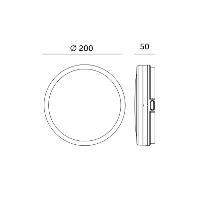 LED svietidlo NAIROS G2 12W 3CCT čierne 230V detektor pohybu DO