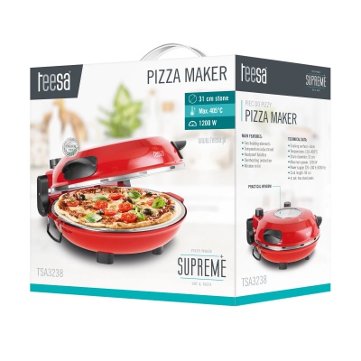 Pec na pizzu TEESA SUPREME+, 1200 W, 32 cm