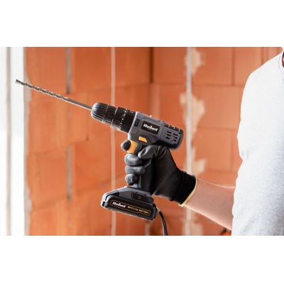Akumulátorový vŕtací skrutkovač s príklepom 20V 2Ah REBEL TOOLS