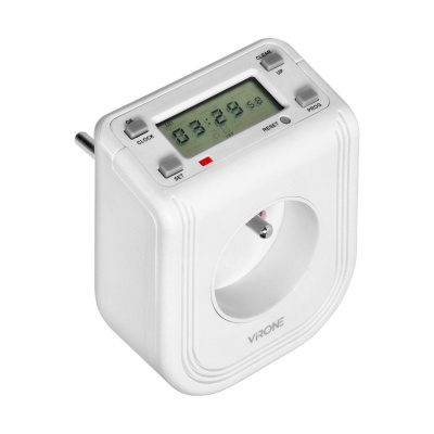 Digitálna časovacia zásuvka s LCD, 230V, 3680W Digitálna časovacia zásuvka s LCD, 230V, 3680W