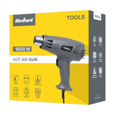 Teplovzdušná pištoľ 1600W REBEL TOOLS