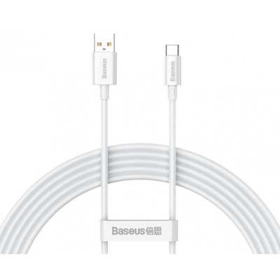 Kábel  Baseus superior USB - USB-C biely 2m 66W