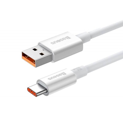 Kábel  Baseus superior USB - USB-C biely 2m 66W