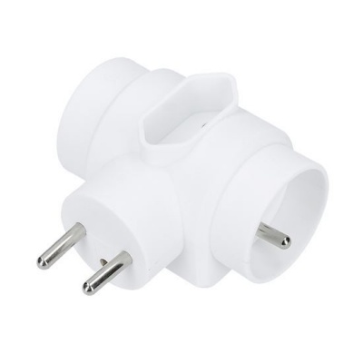 Zásuvková rozvodka 2.5A+2x10A 230V biela Zásuvková rozvodka 2.5A+2x10A 230V biela