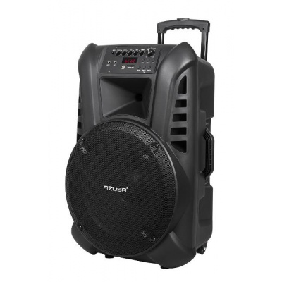 Aktívny reprobox 15" 60W AZUSA s mikrofónom Aktívny reprobox 15" 60W AZUSA s mikrofónom