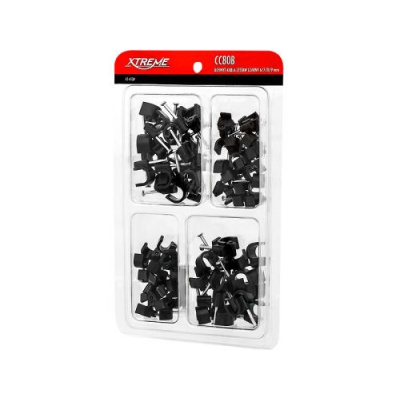 Prichytky káblov sada 6,7,8,9mm, čierne