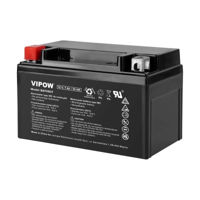 Akumulátor pre motocykle VIPOW typ MC 12V 7Ah Akumulátor pre motocykle VIPOW typ MC 12V 7Ah