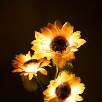 Dekoratívne solárne záhradné svietielka Rebel slnečnica
