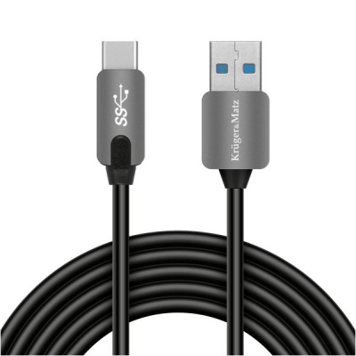 Kábel USB 3.0V - USB typ C 5G 1m  Kruger&Matz