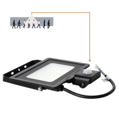 LED Reflektor 30W s detektorom pohybu 4000K čierny LED Reflektor 30W s detektorom pohybu 4000K čierny