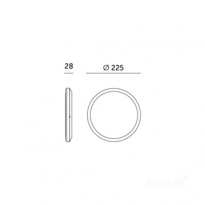 Stropné LED svietidlo NIVERA CIRCLE 12W 3CCT IP54 biele senzor
