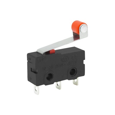Koncový mikrospínač 20mm s rolkou 3pin