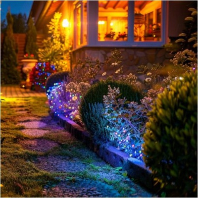 Dekoratívne solárne osvetlenie SOLAR 50 LED LUME RGB LED2B