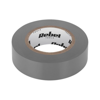Páska izolačná REBEL (0,13mm x 19mm x 9,15m) sivá