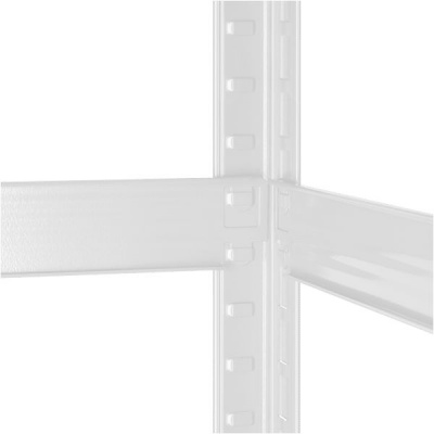 Kovový úložný regál 180x90x40 biely Rebel