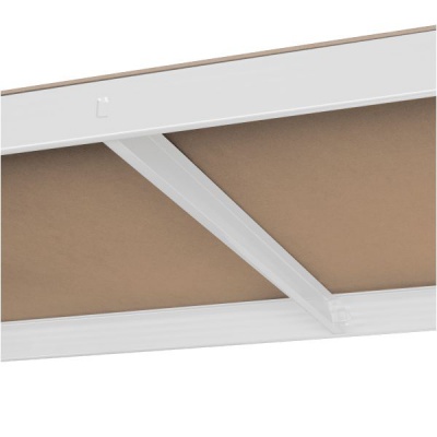 Kovový úložný regál 180x90x40 biely Rebel