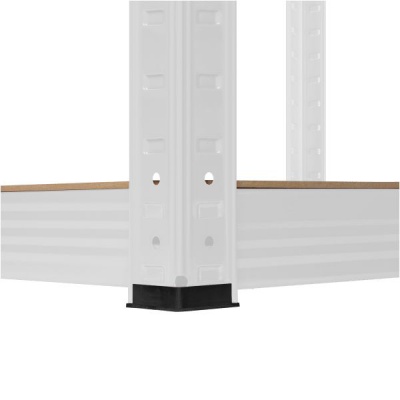 Kovový úložný regál 180x90x40 biely Rebel